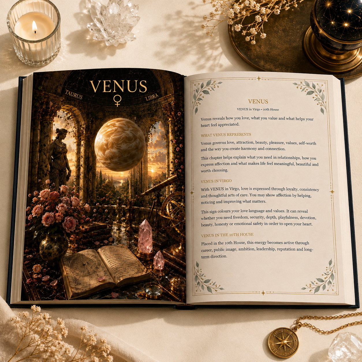 Deluxe Cosmic Blueprint Venus planetary reading pages