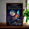 Personalised Wolf Birth Chart Print – Custom Astrology Natal Chart Wall Art personalised wolf birth chart
