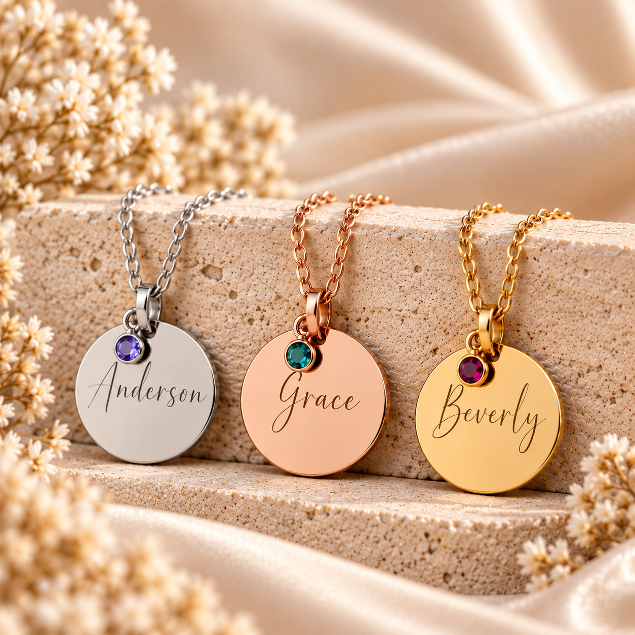 silrgoldbirthstonenecklace silrgoldbirthstonenecklace